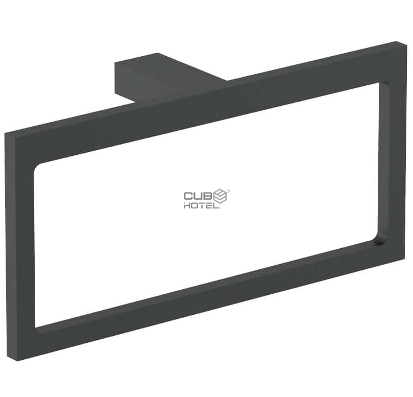 CORINTO Series Black Rim Towel Rack